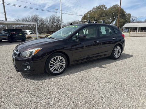 2012 Subaru Impreza for sale at Bostick's Auto & Truck Sales LLC in Brownwood TX