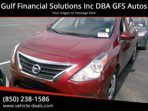 2016 Nissan Versa for sale at Gulf Financial Solutions Inc DBA GFS Autos in Panama City Beach FL