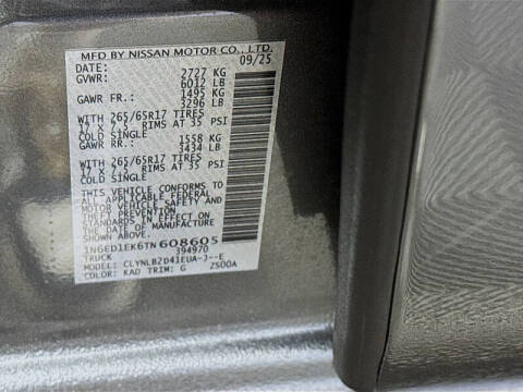 2026 Nissan Frontier