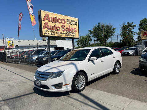 2010 Ford Fusion Hybrid for sale at AUTCO AUTO SALES in Fresno CA