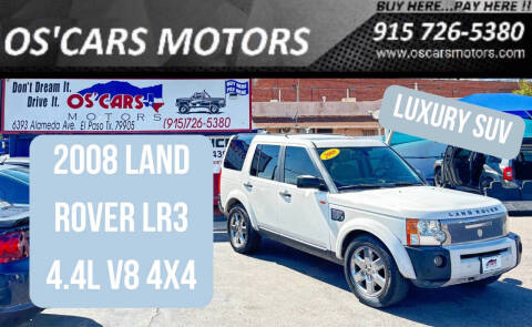 2008 Land Rover LR3 for sale at Os'Cars Motors in El Paso TX