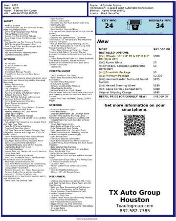 2018 BMW 4 Series 430i