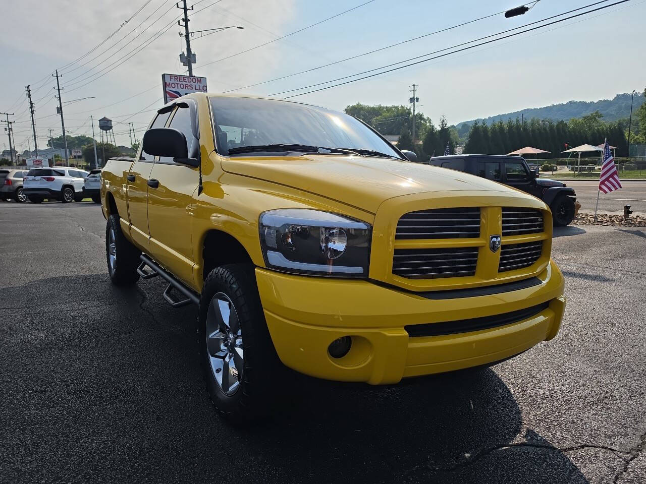 Yellow 2008 Dodge Ram 1500 SLT SLT 4dr Quad Cab 4WD LB 2