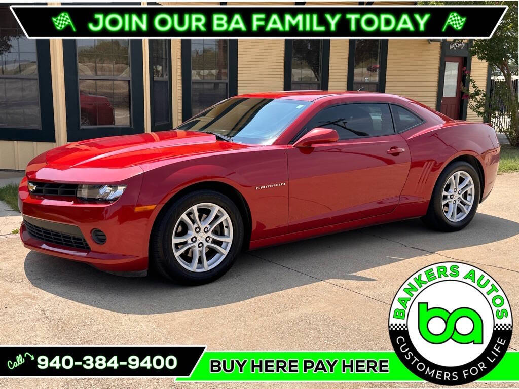 2015 Chevrolet Camaro for sale at BANKERS AUTOS in Denton, TX