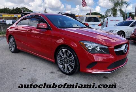 2018 Mercedes-Benz CLA for sale at AUTO CLUB OF MIAMI, INC in Miami FL