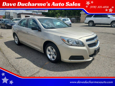 2013 Chevrolet Malibu for sale at Dave Ducharme's Auto Sales in Lowell MA