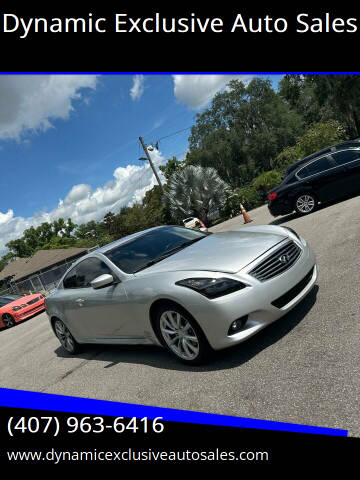 2008 Infiniti G37 for sale at Dynamic Exclusive Auto Sales in Clermont FL