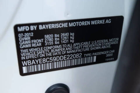 2013 BMW 7 Series 750Li