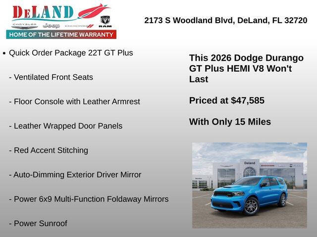 2026 Dodge Durango GT HEMI Plus
