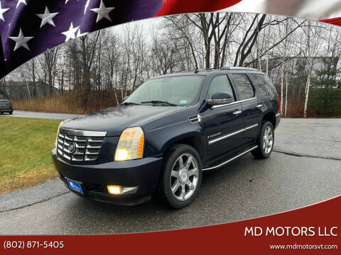 2007 Cadillac Escalade for sale at MD Motors LLC in Williston VT