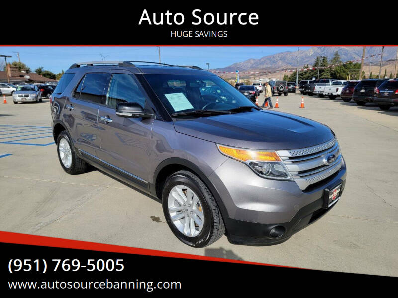 2013 Ford Explorer for sale at Auto Source in Banning CA