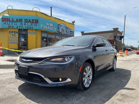 2015 Chrysler 200 for sale at Dollar Daze Auto Sales Inc in Detroit MI