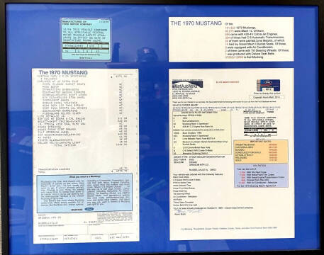 1970 Ford Mustang for sale at COLLECTOR MOTORS in Houston TX