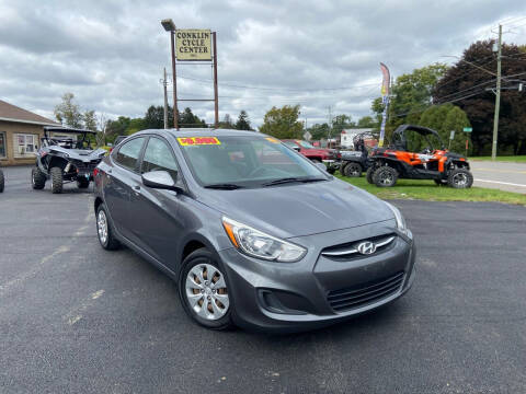2015 Hyundai Accent for sale at Conklin Cycle Center in Binghamton NY