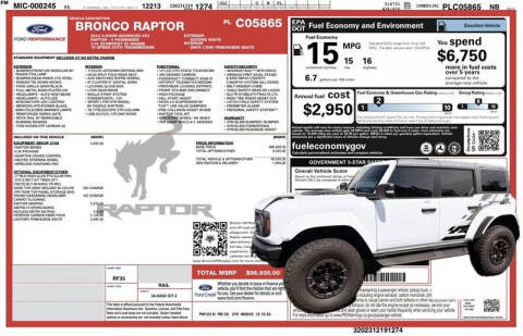 2023 Ford Bronco Raptor
