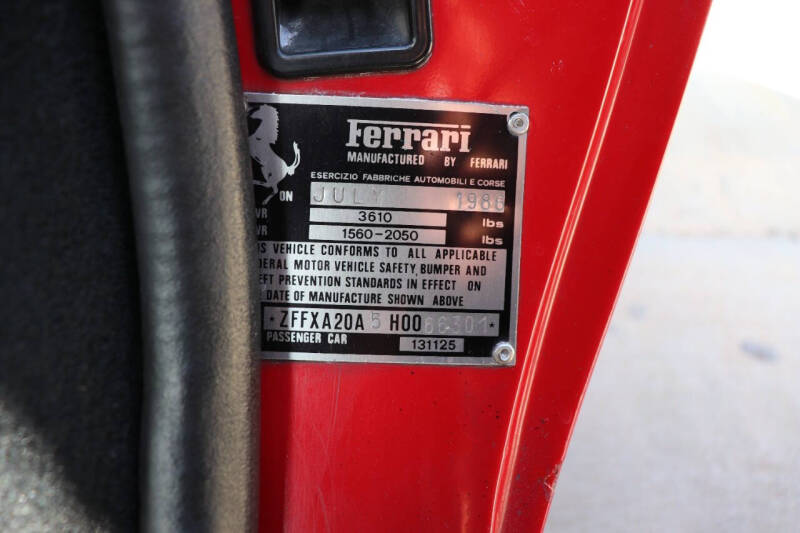 1987 Ferrari 328 GTS