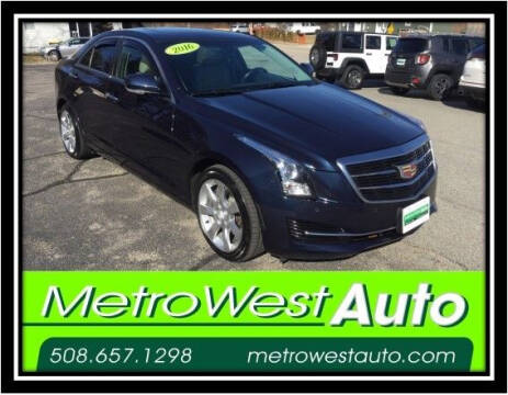 2016 Cadillac ATS for sale at Metro West Auto in Bellingham MA