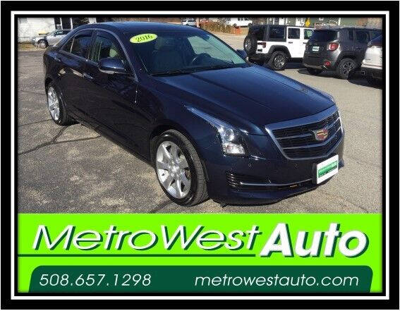 2016 Cadillac ATS for sale at Metro West Auto in Bellingham MA