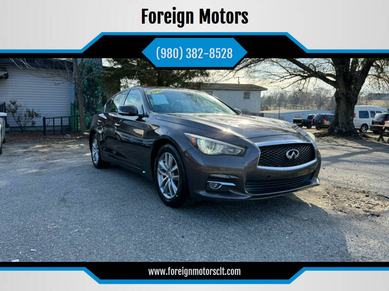 2014 Infiniti Q50 for sale at Foreign Motors in Kannapolis NC