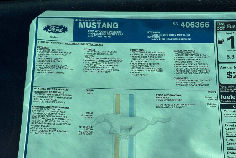 2025 Ford Mustang