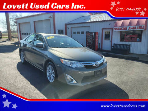 2012 Toyota Camry for sale at Lovett Used Cars Inc. in Spencer IN