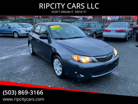 2008 Subaru Impreza for sale at RIPCITY CARS LLC in Portland OR