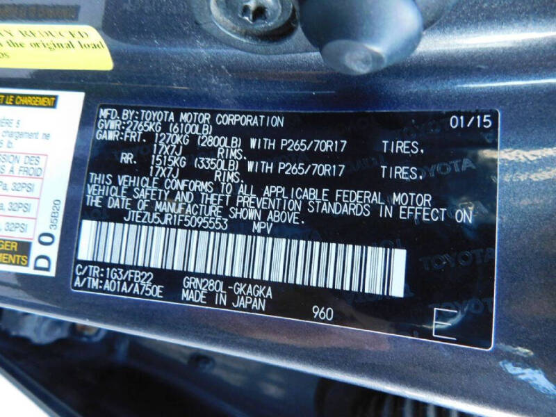 2015 Toyota 4Runner SR5