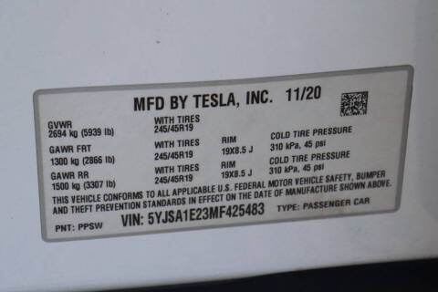 2021 Tesla Model S Long Range Plus