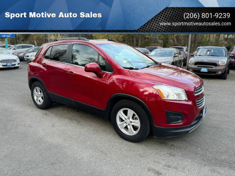 2015 Chevrolet Trax for sale at Sport Motive Auto Sales in Seattle WA