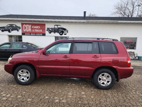 2005 Toyota Highlander for sale at Cox Cars & Trux in Edgerton WI
