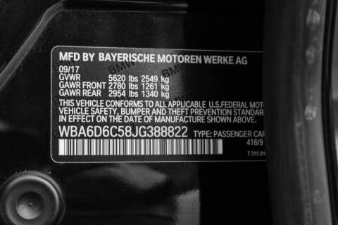 2018 BMW 6 Series 650i xDrive Gran Coupe