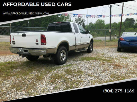 1999 Ford F-150 for sale at AFFORDABLE USED CARS in Richmond VA