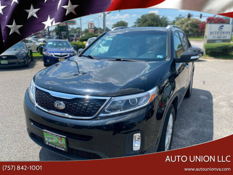 2014 Kia Sorento for sale at Auto Union LLC in Virginia Beach VA