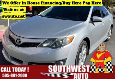 2012 Toyota Camry for sale at SOUTHWEST AUTO in Albuquerque NM
