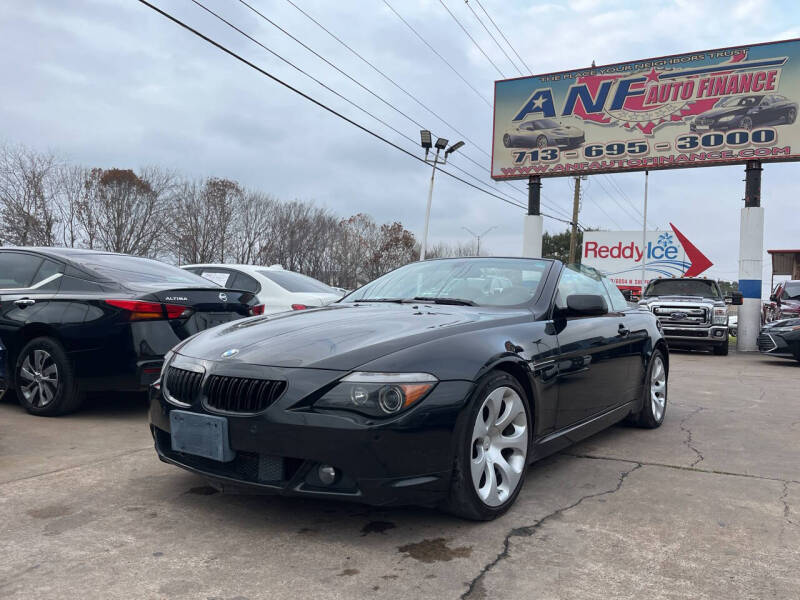 2007 BMW 6 Series for sale at ANF AUTO FINANCE in Houston TX