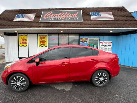 2012 Kia Rio for sale at Certified Auto Sales, Inc in Lorain OH