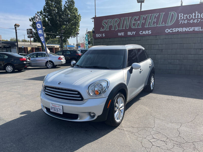 2013 MINI Countryman for sale at SPRINGFIELD BROTHERS LLC in Fullerton CA