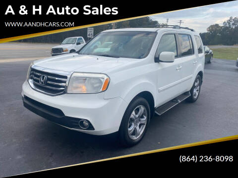 2012 Honda Pilot for sale at A & H Auto Sales in Greenville SC