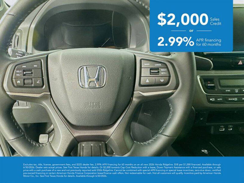 2026 Honda Ridgeline RTL