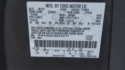 2006 Ford Escape XLS