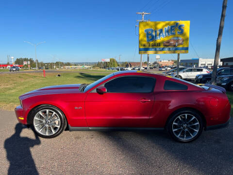 2011 Ford Mustang for sale at Blake's Auto Sales LLC in Rice Lake WI