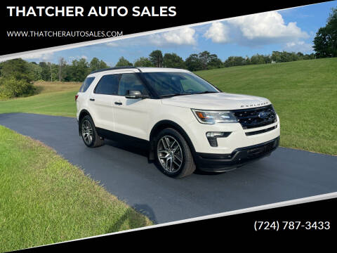 2018 Ford Explorer for sale at THATCHER AUTO SALES in Export PA