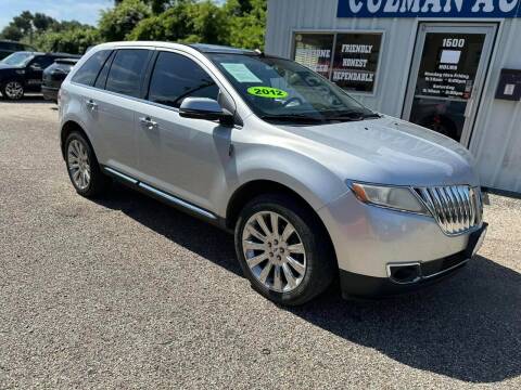 2012 Lincoln MKX for sale at Guzman Auto Sales #1 and # 2 in Longview TX