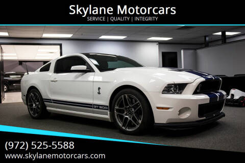 2013 Ford Shelby GT500 for sale at Skylane Motorcars in Carrollton TX