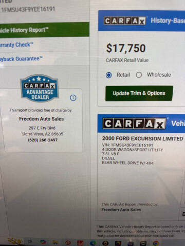 2000 Ford Excursion Limited