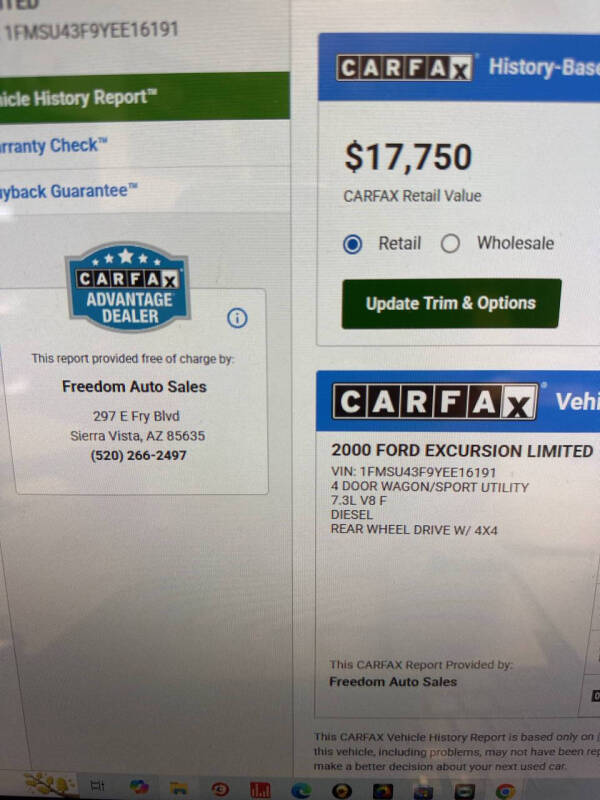 2000 Ford Excursion Limited