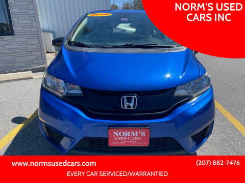 2016 Honda Fit for sale at NORM'S USED CARS INC in Wiscasset ME