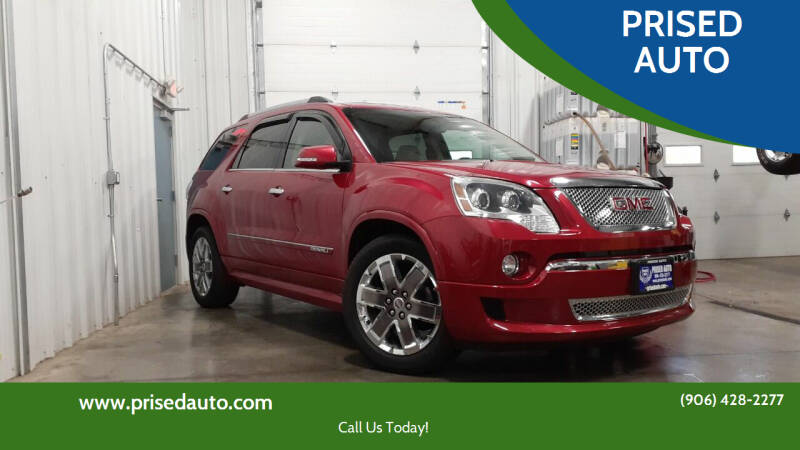 2012 GMC Acadia for sale at 906 Motors in Gladstone MI