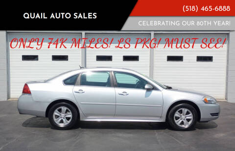 2013 Chevrolet Impala for sale at Quail Auto Sales in Albany NY