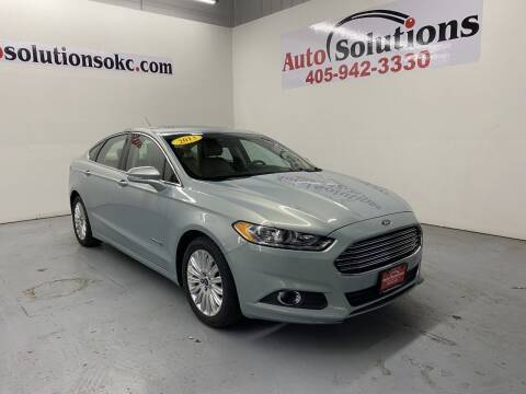 2013 Ford Fusion Hybrid for sale at Auto Solutions in Warr Acres OK